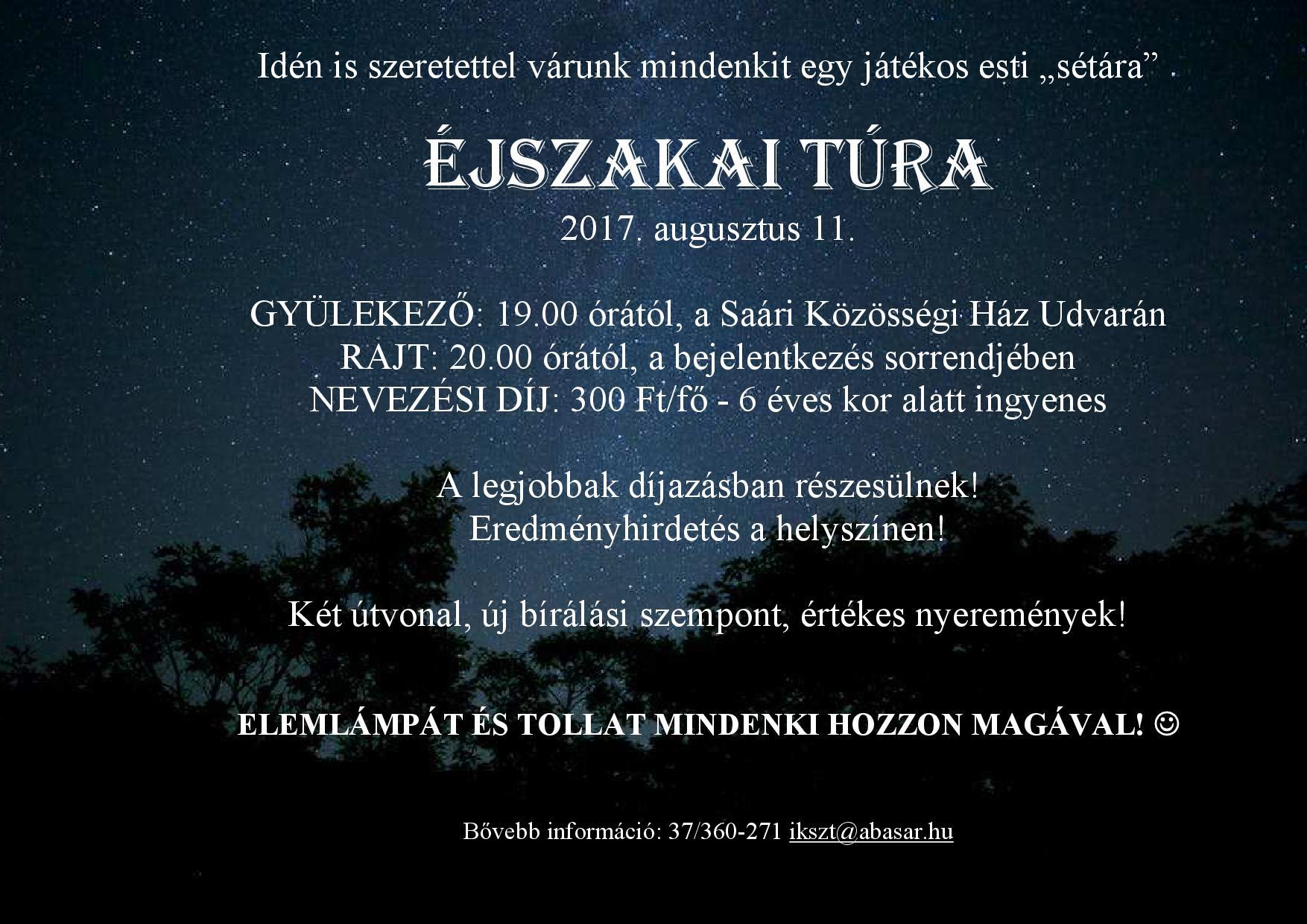 Éjszakai túra