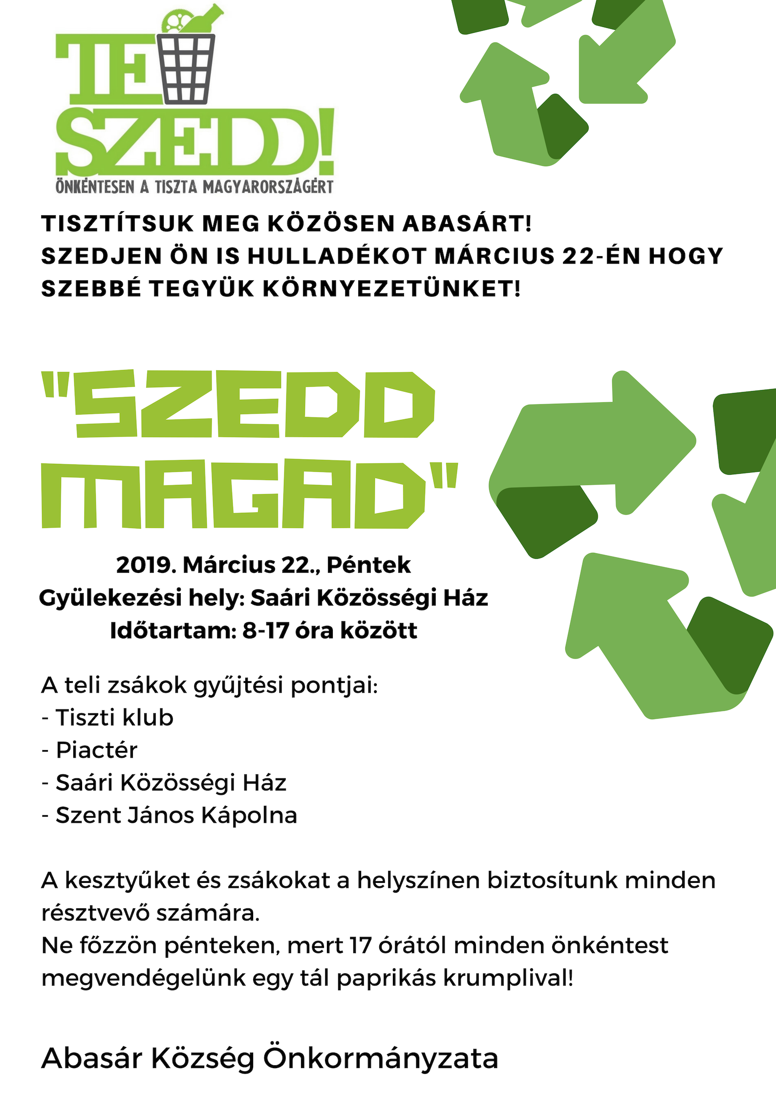 „Szedd magad” – 2019. Március 22.