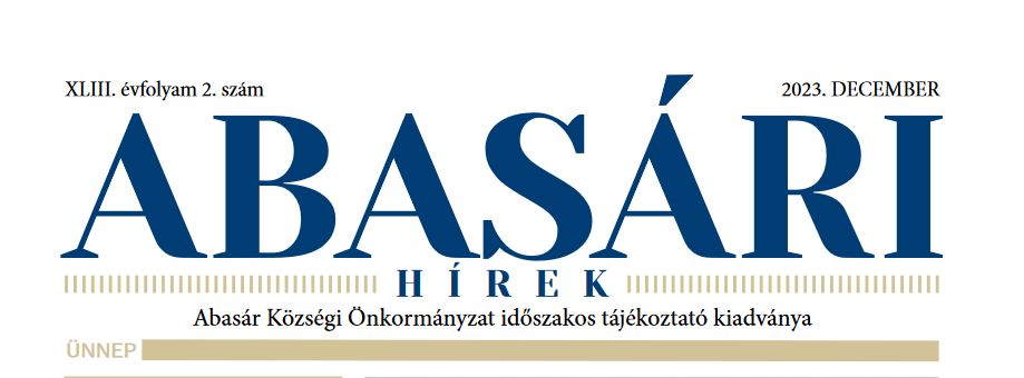 Megjelent az Abasári Hírek legújabb száma
