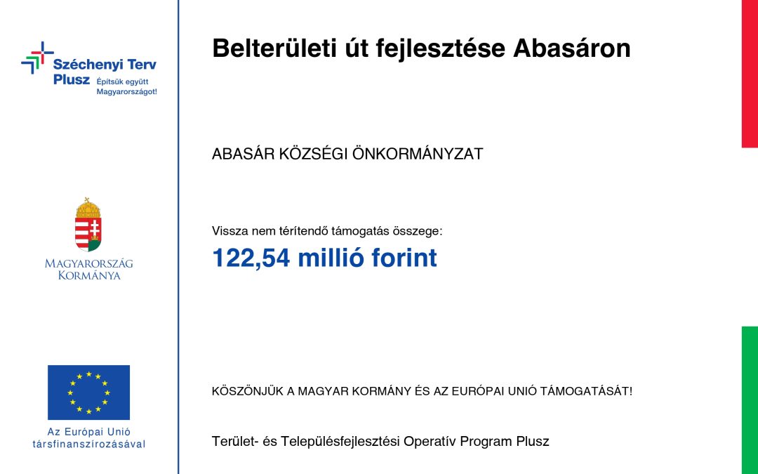 Belterületi út fejlesztése Abasáron